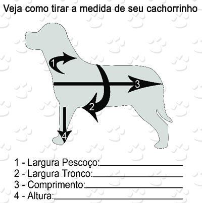 Veja como medir seu cão: